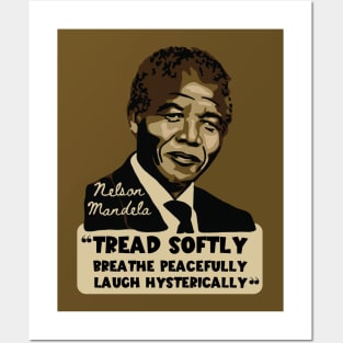 Nelson Mandela Portrait And Quote Posters and Art